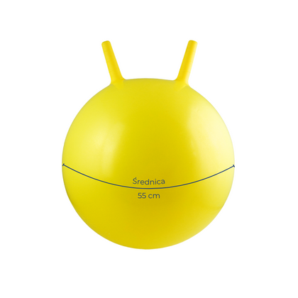 Piłka skacząca z uchwytami 55 cm różne kolory - Legend Sport