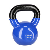 KNV10 BLUE KETTLEBELL ŻELIWNY POKRYTY WINYLEM HMS