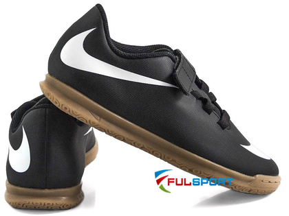 Czarne buty piłkarskie na halę Nike Bravatax IC 844439-001 JR