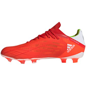 Czerwono-białe buty piłkarskie korki Adidas X Speedflow.2 FG FY3289
