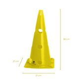 Pachołek treningowy z otworami Legend 38 cm