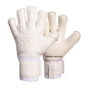 Białe rękawice bramkarskie Football Masters Invictus X All White