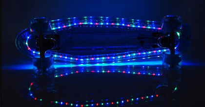 DESKOROLKA FISZKA BS-2206 PC BLUE LED świecąca 
