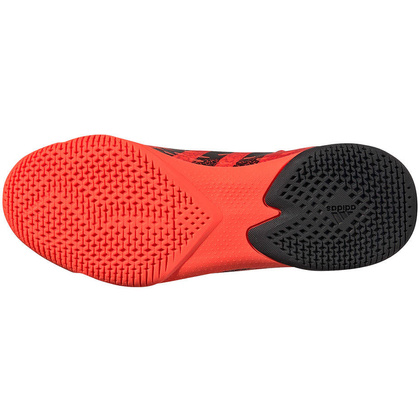 Czerwono-czarne buty piłkarskie halówki Adidas Predator Freak.3 FY6288 - Junior