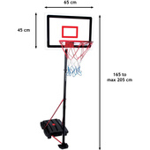 ZESTAW REGULOWANY DO KOSZYKÓWKI DUNLOP 1,65-2,05M 3W1