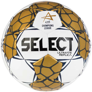 Złoto-biała piłka ręczna Select Ultimate Replica EHF Champions League