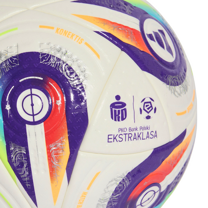 Kolorowa piłka nożna meczowa Adidas Ekstraklasa Pro JY1297