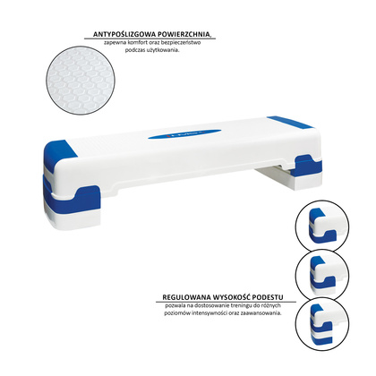AS005 WHITE/BLUE STEP DO AEROBIKU HMS