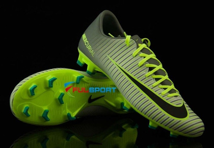 Szaro-zielone buty piłkarskie Nike Mercurial Victory FG 831964-003