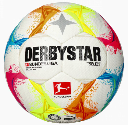 Kolorowa piłka nożna meczowa Select Derbystar Bundesliga Brillant APS - rozmiar 5