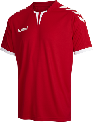 Czerwona koszulka Hummel Core SS Poly Jersey 003636