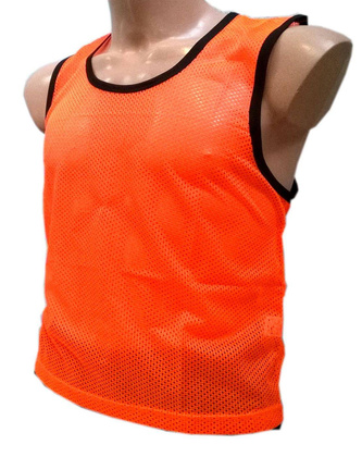 Pomarańczowy znacznik treningowy fluorescencyjny obszyty lamówką marki Legend