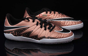 Brązowe buty piłkarskie na halę Nike Hypervenom Phelon IC 749920-903 Junior
