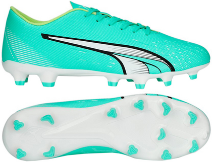 Turkusowe buty piłkarskie Puma Ultra Play FG/AG 107224 03
