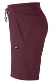 Bordowe spodenki sportowe Nike Optic Fleece 928509-681
