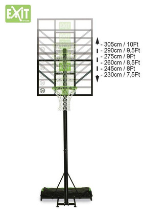Kosz do koszykówki Exit Comet przenośny z obręczą uchylną