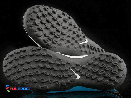 Niebiesko-czarne buty piłkarskie na orlik Nike Hypervenom Phelon TF 852598-104 JR