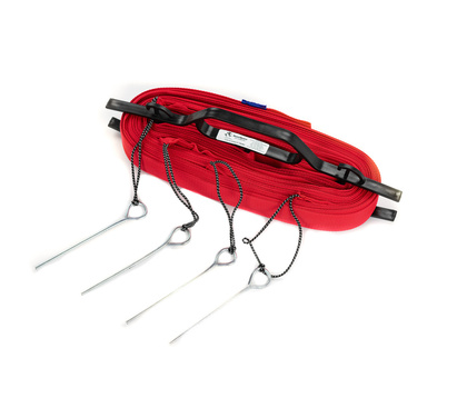 Linie pola boiska do siatkówki (regulowane) czerwone -szpilki