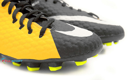 Żółto-czarne buty piłkarskie Nike Hypervenom Phelon DF FG 917772-801 JR
