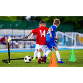 BRAMKA DO PIŁKI NOŻNEJ Z SIATKĄ SKŁADANA 90x59x61CM DUNLOP