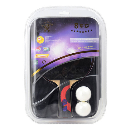 Rakietka do tenisa stołowego ping-ponga Giant Dragon 8★ N8081 + 2 piłeczki, pokrowiec