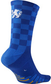 Niebieskie skarpetki treningowe piłkarskie Nike Chelsea CREW-GFX SX7560-495