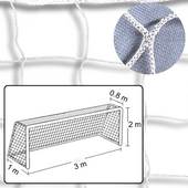 Komplet siatek na bramki do piłki ręcznej |3 x 2m| PE 4mm bezwęzłowa - Legend Sport