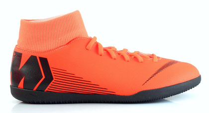 Pomarańczowo-czarne buty piłkarskie na halę Nike Mercurial Superfly Club IC AH7371-810
