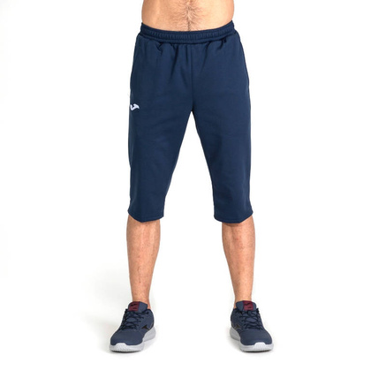 Granatowe spodnie treningowe 3/4 Joma Capri Fleece Bermudy 101101.331