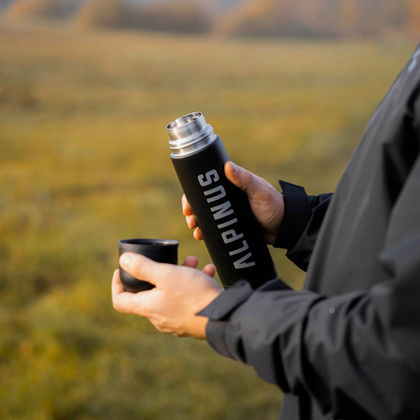 Czarny termos Alpinus Sahara 700 ml HR18400
