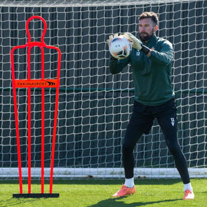 Mur piłkarski AirFlow, 160cm, Pasywny obrońca junior Czerwony