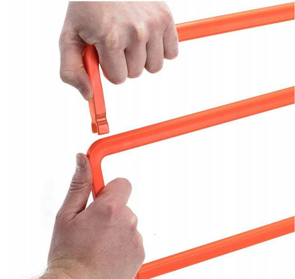 Czerwony płotek treningowy koordynacyjny 100689 - zestaw 6szt.