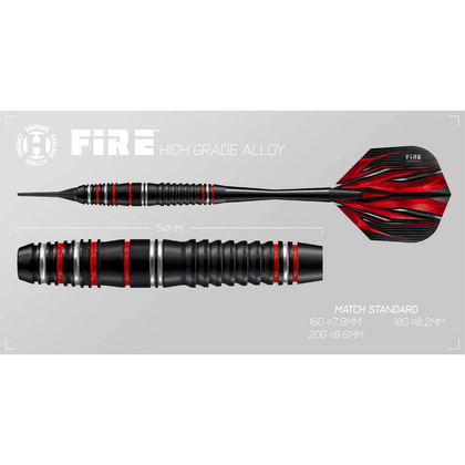 Rzutki Harrows Fire High Grade Alloy Softip