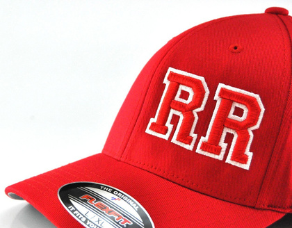 Czerwona czapka z daszkiem FlexiFit Yupoong Resovia Rzeszów