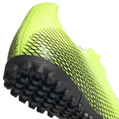 Seledynowo-czarne buty piłkarskie turfy Adidas X Ghosted.4 TF FW6917