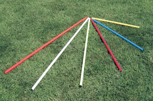 TYCZKA LASKA GIMNASTYCZNA 100 cm CZERWONA 33903-R