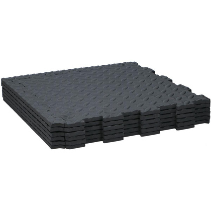 MATA PUZZLE PIANKOWE EVA  KPL. 6SZT 10MM CZARNY