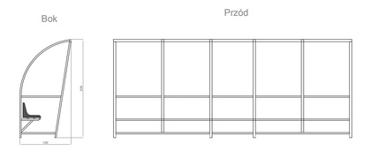 Wiata stadionowa 6 osobowa