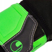 Czarno-zielone rękawice bramkarskie Uhlsport Super Soft 101102101