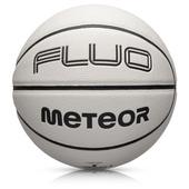 Piłka koszykowa Meteor Fluo biały/neonowy zielony 7