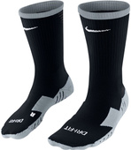 Czarne skarpety piłkarskie Nike Matchfit Cush Crew SX5729-010