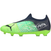 Czarno-zielone buty piłkarskie korki Puma Ultra 3.3 106529 03 - Junior