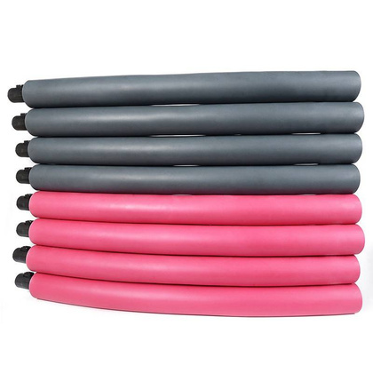 Grafitowo-różowy Hula Hop z masażerem Yakimasport 100456