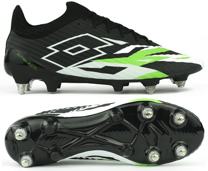 Czarne buty piłkarskie korki Lotto Solista 200 VI SGX 218131 1I3