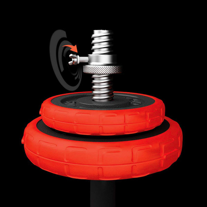 SGGX30 SZTANGIELKI REGULOWANE GUMOWANE 30KG HMS