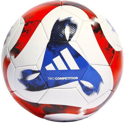 Biało-czerwona piłka nożna Adidas Tiro Competition HT2426
