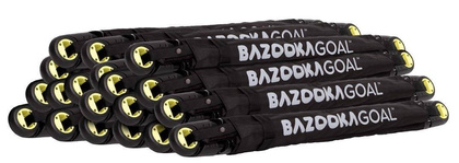 Czarna bramka do piłki nożnej BAZOOKAGOAL 120x75 cm