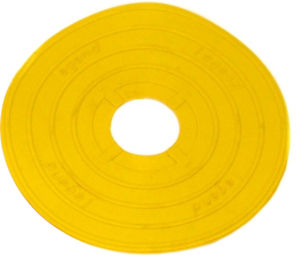 Żółty znacznik na parkiet marker podłogowy Legend