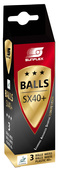 Białe piłeczki do tenisa stołowego Sunflex Balls SX40+ 3szt 33306