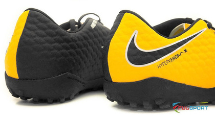 Pomarańczowo-czarne buty piłkarskie na orlika Nike Hypervenom Phelon TF 852562-801